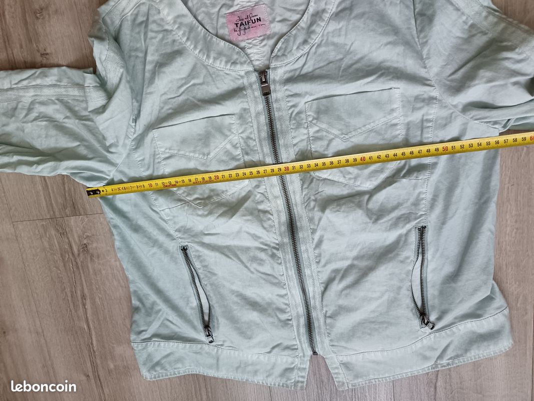 Blouson léger vert eau Taifun 46 (image 9)