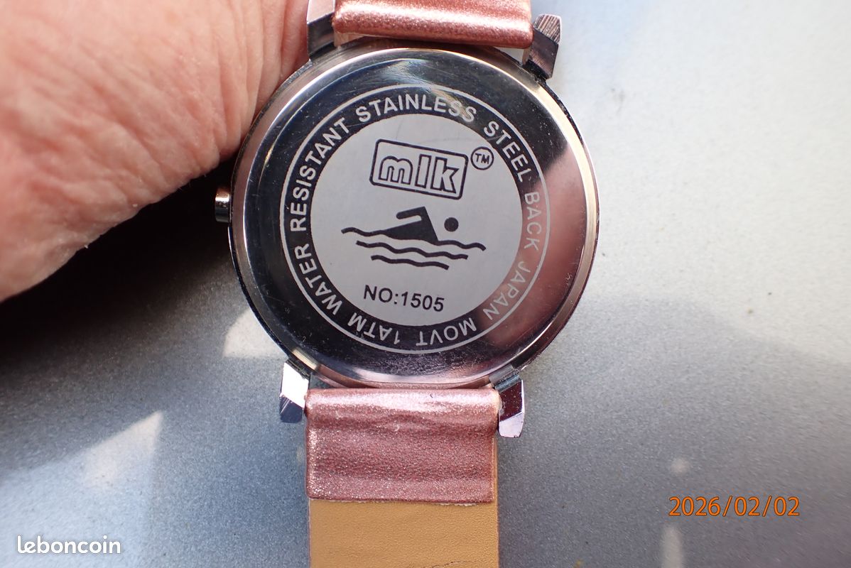 Montre Femme Ancienne (années 90) - Lunette Tournante à Clic - Mouvement Japonais - Parfait état
