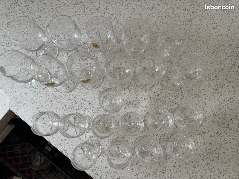 Lot de verres en cristal d’arc (image 4)