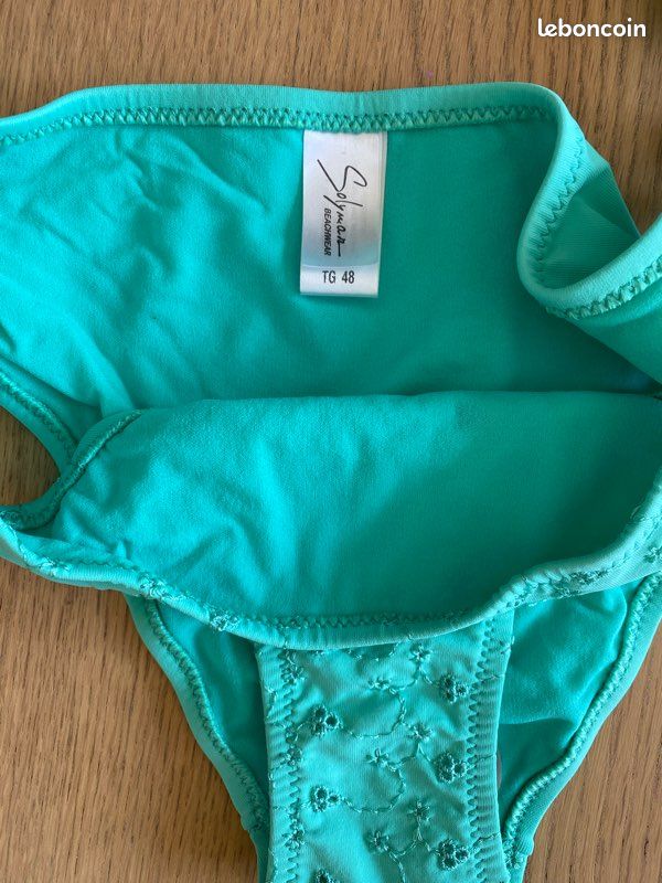 Bikini triangle push up bleu mint T44 XXL (image 7)