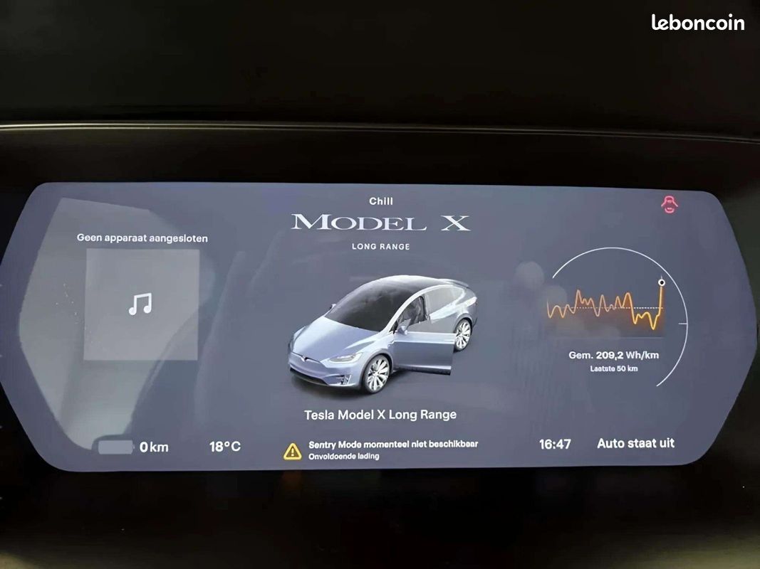 TESLA MODEL X Long Range * 572 ch * 4x4 * Toit Panoramique * Caméra 360° * Autopilot (image 11)