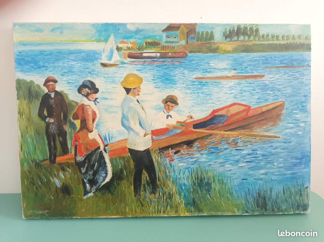Tableau cadre huile sur toile originale Reproduction d'Auguste Renoir (image 1)