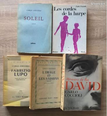 Carlo Coccioli / La table ronde, Plon & Stock (1953-1976) / Lot de 5 livres (image 1)