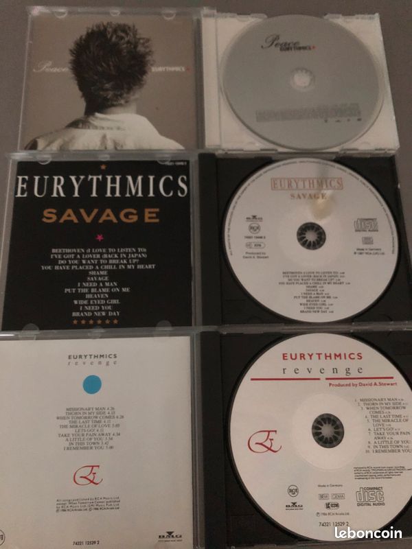 Eurytmics coffret 3cd revenge/savage/peace (image 3)