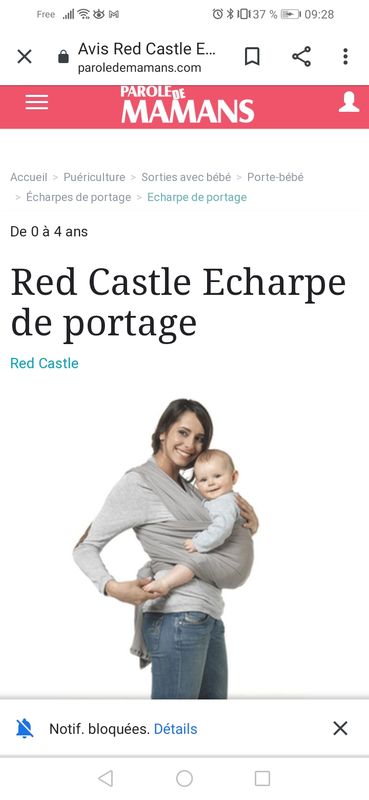 Porte Bebe Et Echarpe De Portage Red Castle D Occasion Annonces Equipement Bebe Leboncoin
