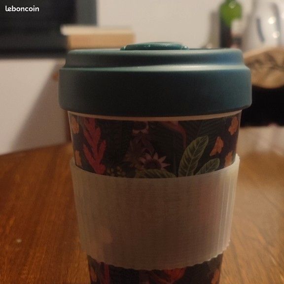 Mug à emporter motif floral (image 3)