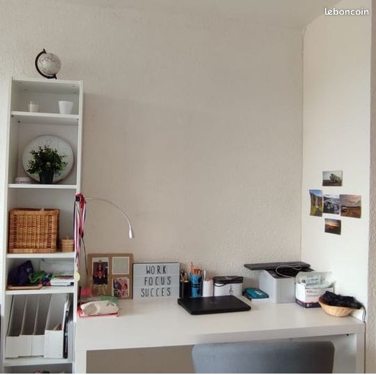 Bureau blanc ikea MALM (image 1)