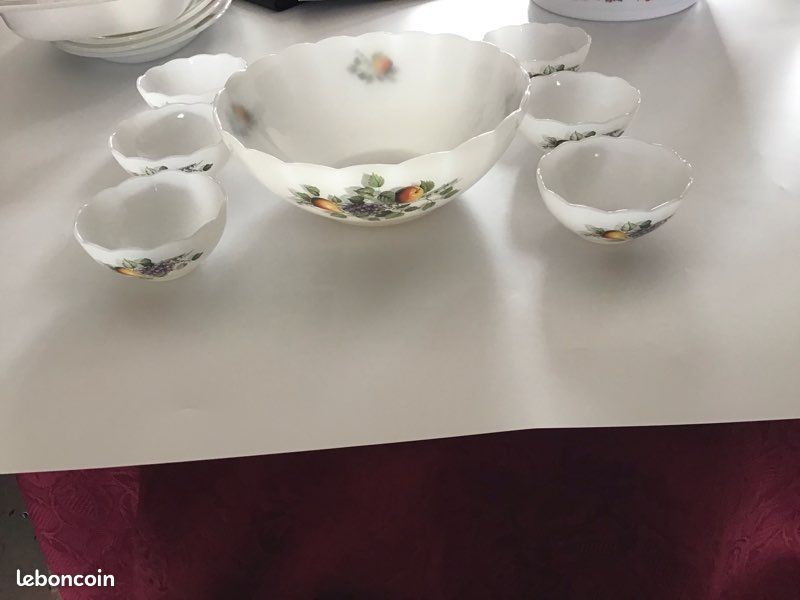 6 Coupelles En Céramique Monogramme RR valauris