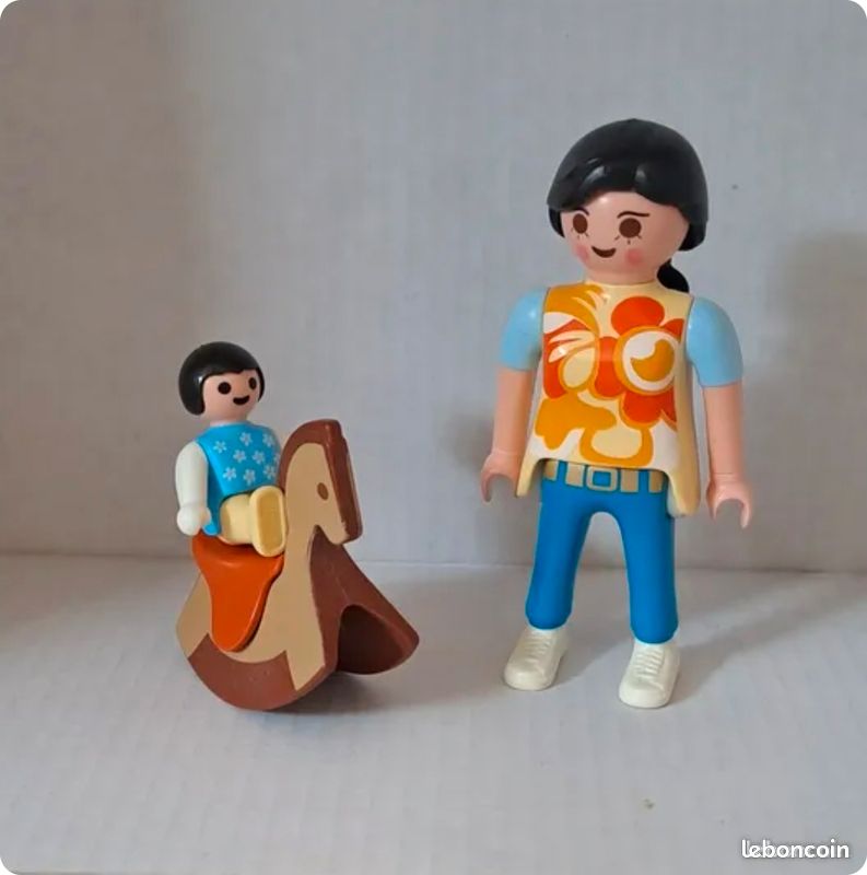 Playmobil 4744 Maman+bébé+cheval (image 1)