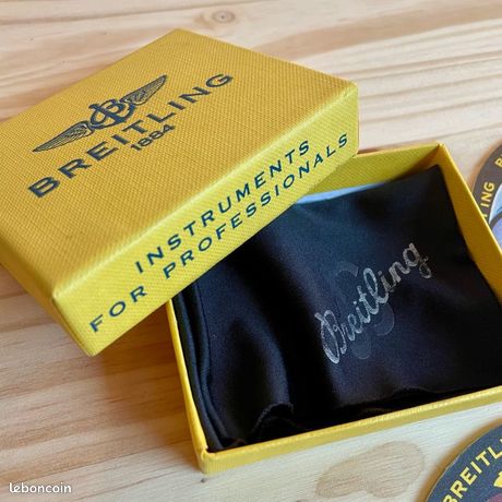 Boîte à Montre Breitling Vintage - Boîtier Bakélite Marron Avec étui Extérieur