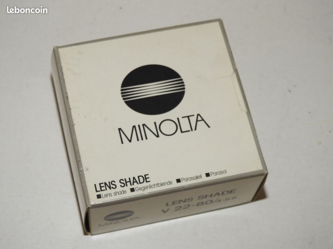 Pare-soleil D'origine Minolta Pour Objectif A 28-80 F4-5.6, Vintage, Encliquetable