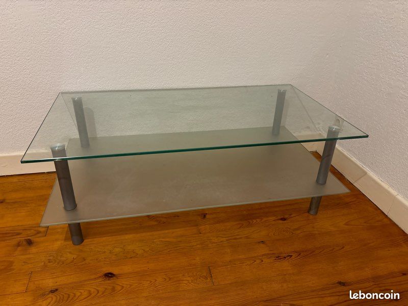 Table basse en verre (image 1)