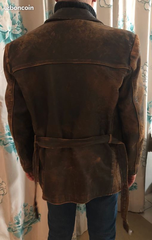 Veste En Cuir Noir Taille 40 - État Neuf Sans étiquettes - Perfecto Ou Blouson