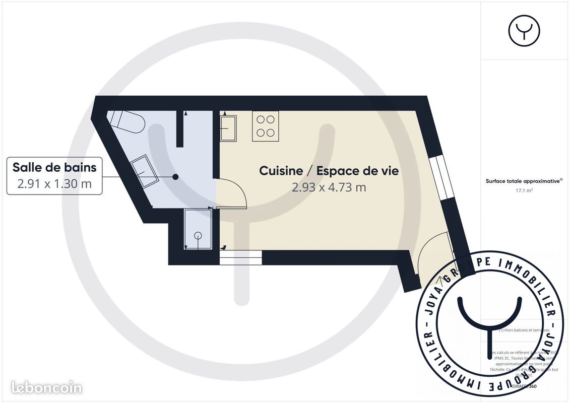 Appartement a louer troyes - 1 pièce(s) - 19 m2 - Surfyn