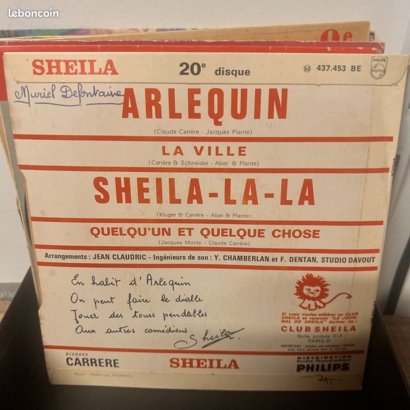 Sheila - Arlequin - Vinyl 45 t (image 2)