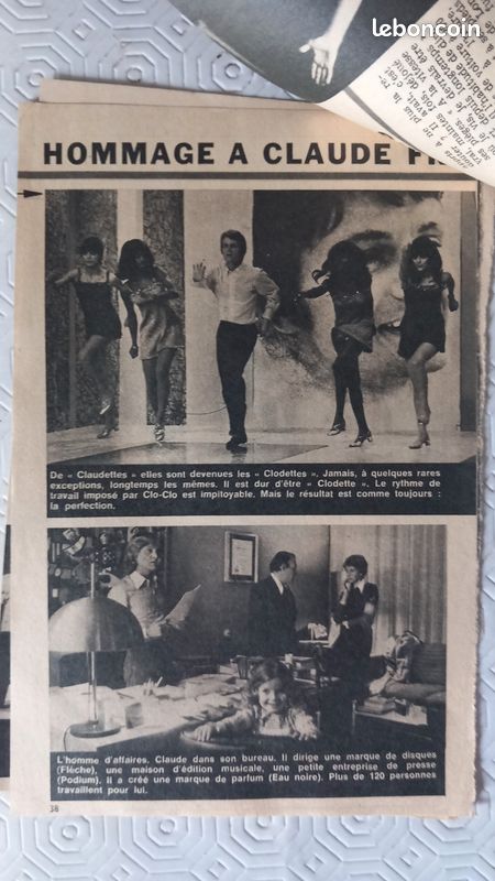 2 Journaux ici paris 1978 plus poster plus 2 disques 45T CLAUDE FRANÇOIS (image 5)