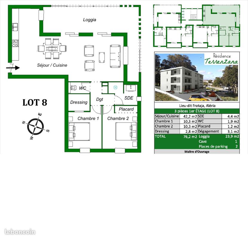 Appartement 4 pièces 76 m² (image 3)