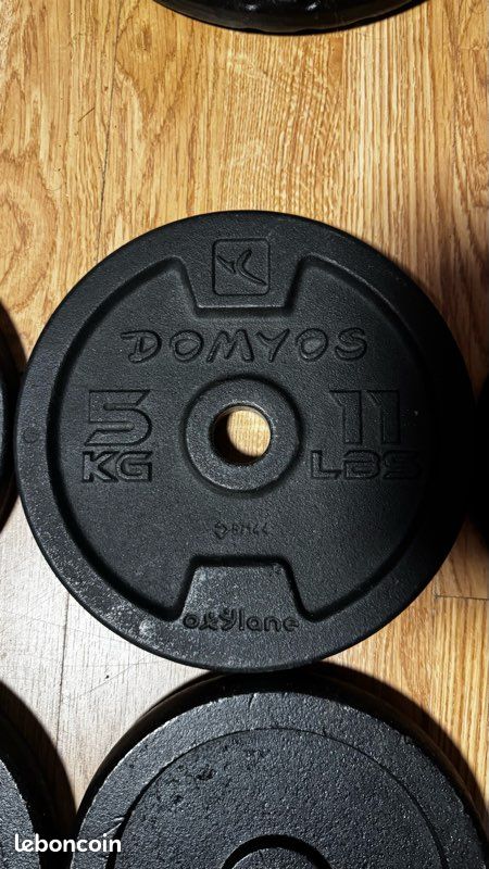 Barbell de billard vintage unique 1,25 lb plaque de poids standard