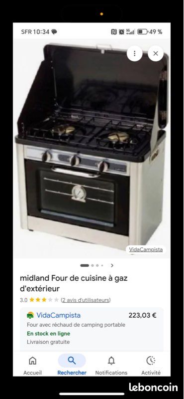 Midland four de cuisine à gaz d extérieur - Électroménager