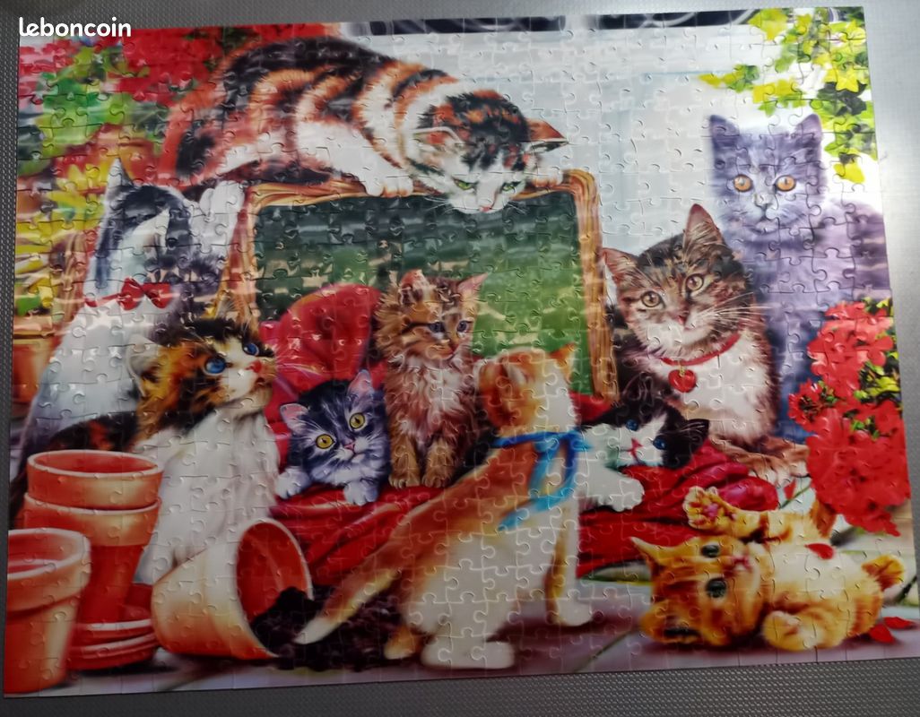 Puzzle 500 pièces 3D - chats / kitten (image 2)