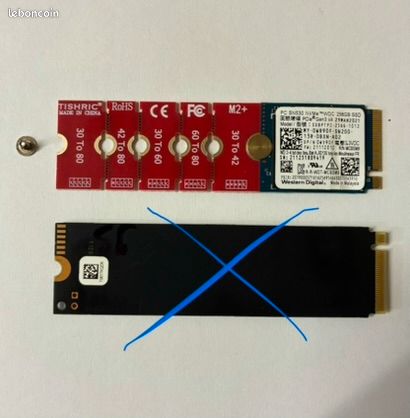 256gb 256go Santé 98% Disque SSD M2 M.2 2280 2230 Pcie Nvme WD sn530 (image 2)