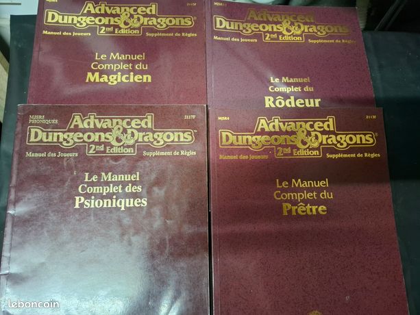 Le Manuel Complet du Rôdeur (jdr AD&D 2ème édition en VF
