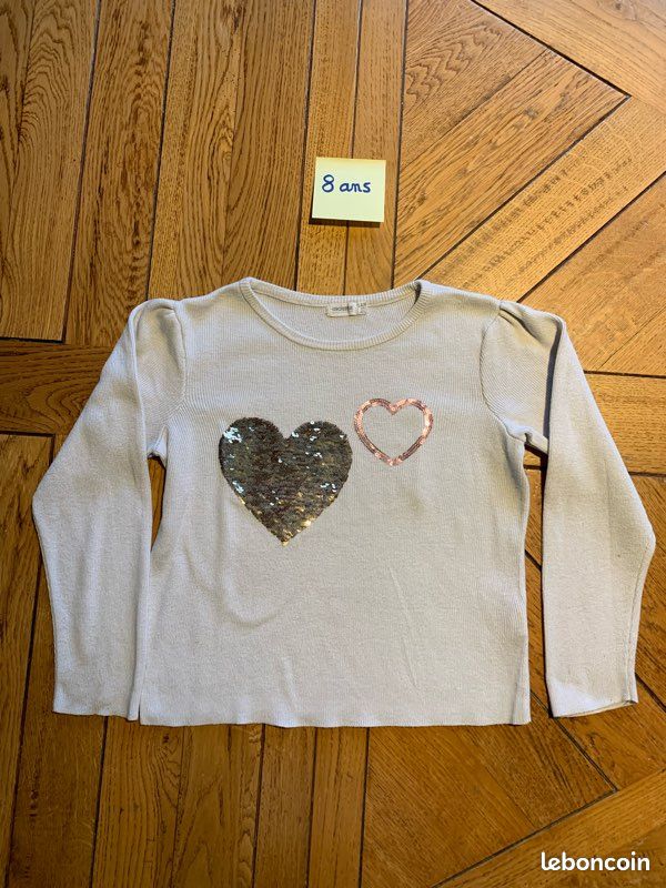 Lot de 4 gilets et 1 pull léger fille taille 8 ans (image 13)
