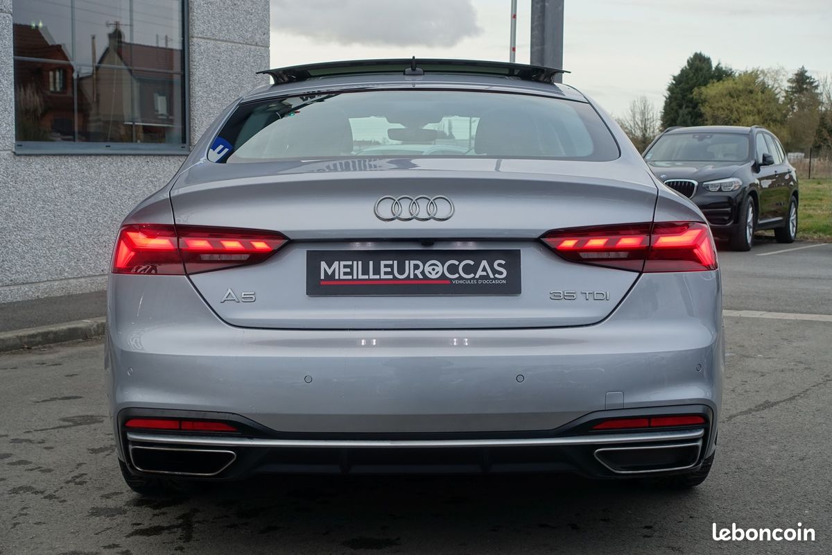 A5 Sportback 35 Tdi Mhev S-Tronic 163ch Virtual cockpit/Toit ouvrant/Cuir sport chauffant/Caméra/Gps Europe/Carplay/1°main/Garantie 12 mois (image 5)