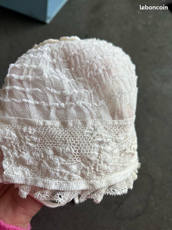 BONNET DE POUPÉE ancienne ou de petite fille EUR 10,00 - PicClick FR