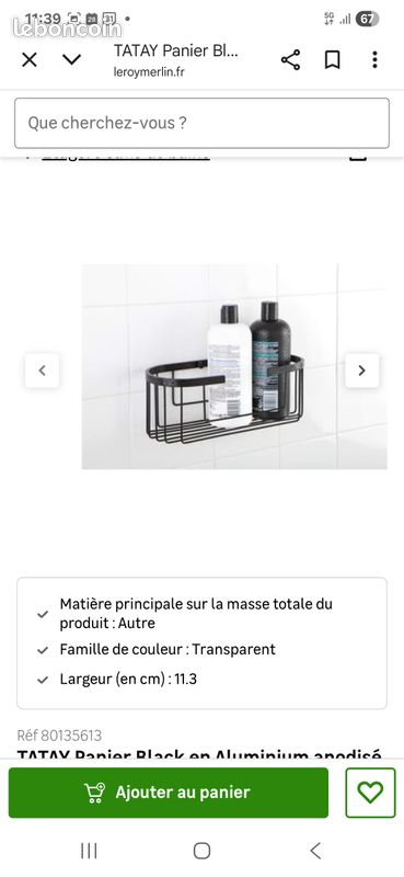 Corbeilles salle de bains inoxydables avec fixations neuves (image 8)