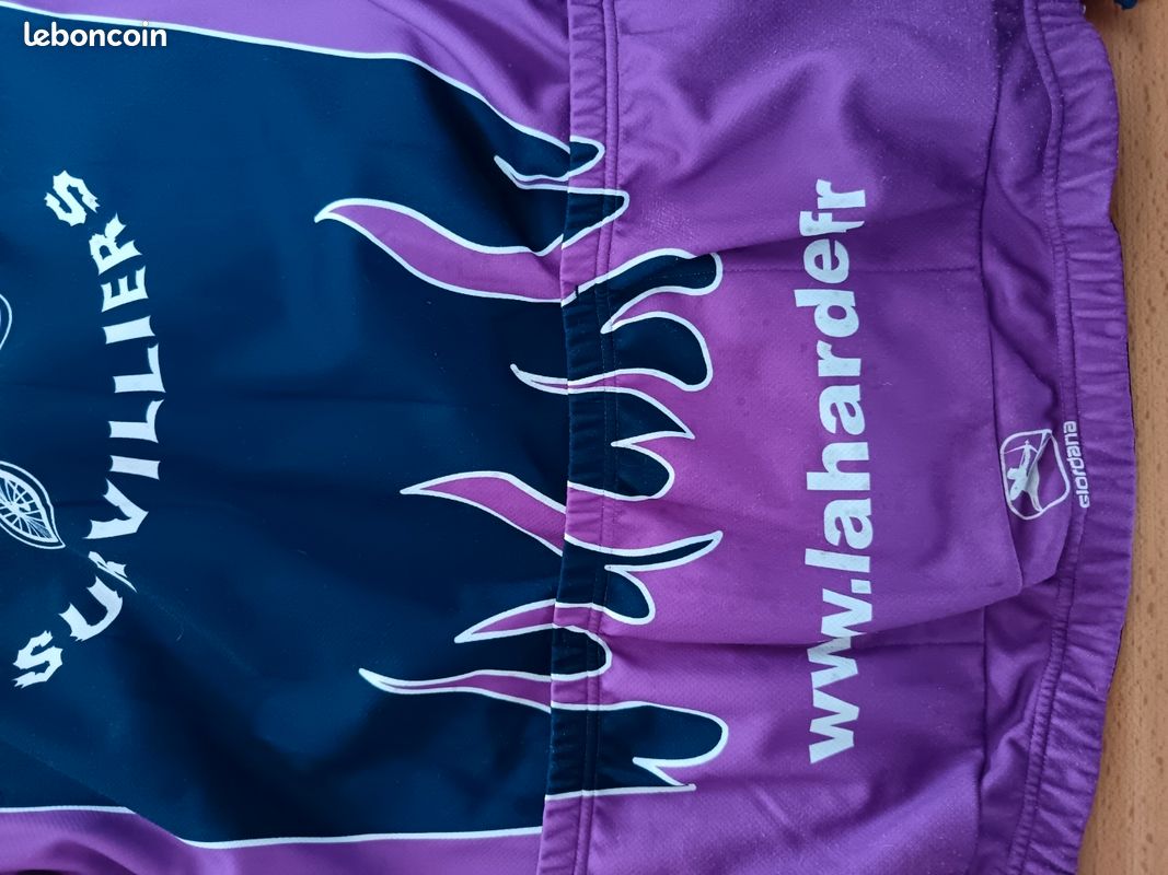 Maillot Cycliste Homme Giordana Taille 2XL XXL, Vélo, Demi-zip, Multicolore