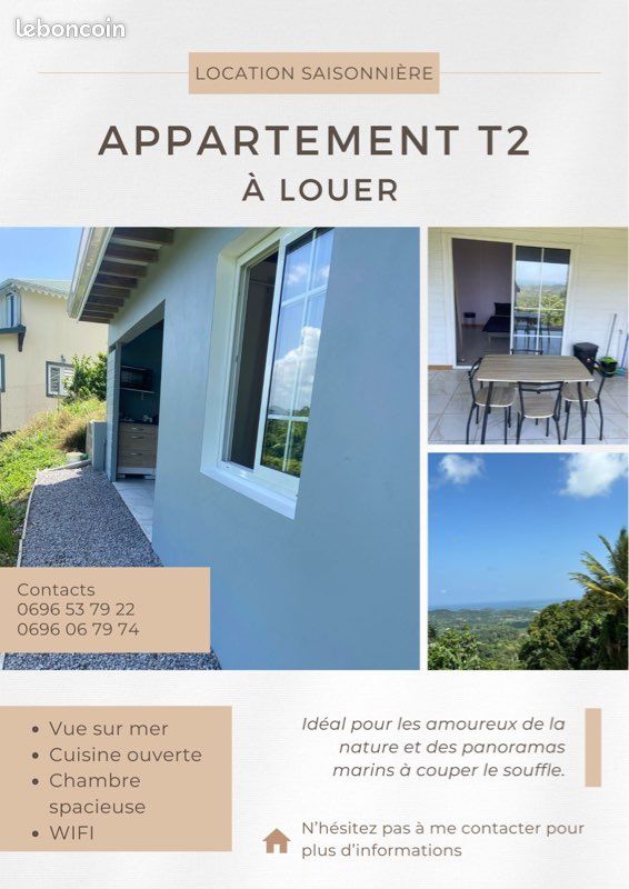 Appartement 2 pièces 60 m² · à Le François · 60 m² · 850 €/mois