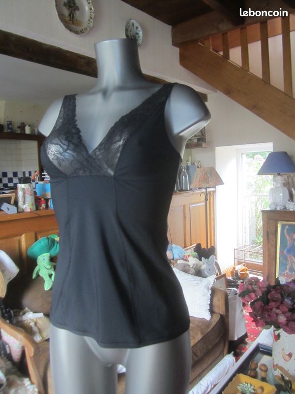 Caraco noir avec dentelle Well taille 38 (image 6)