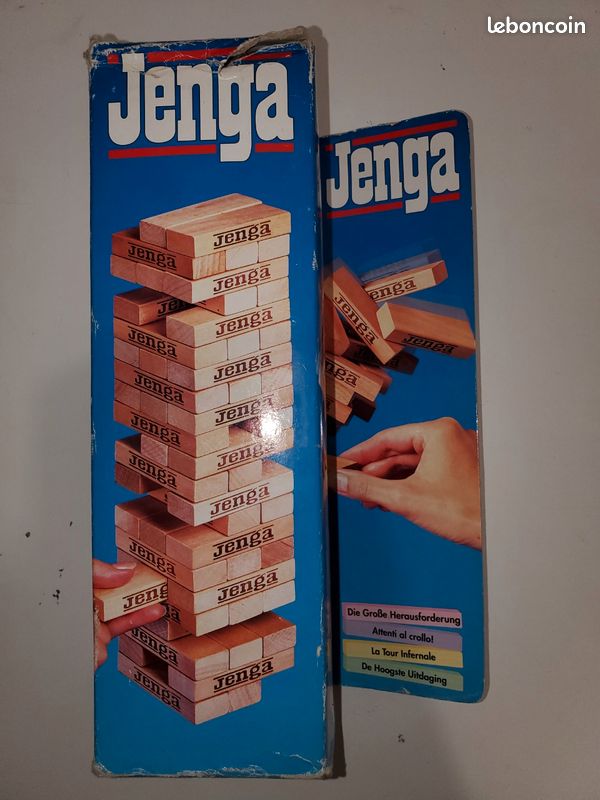 📢 Jenga – Jeu de société en bois (édition ancienne) (image 1)