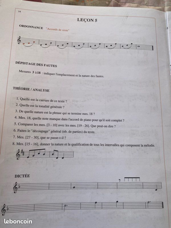 Livre du solfège sur la F. M. 440.4 (image 8)