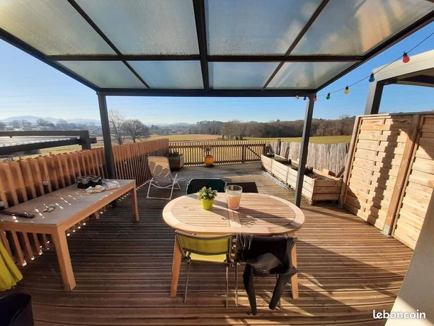 Maison mitoyenne T3 vue Pyrénées