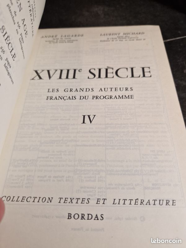 LAGARDE & MICHARD XVIII ° siècle (image 3)