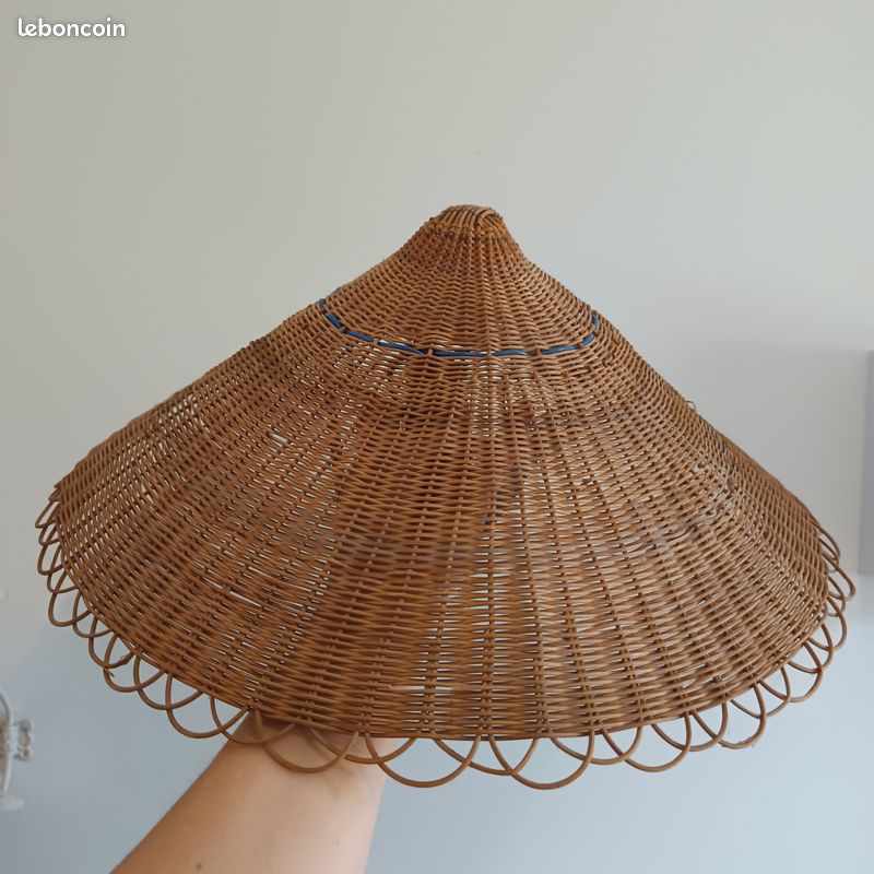 Ancien Chapeau Tressé Asie - Indochine/Chine - Paille - Début XXe