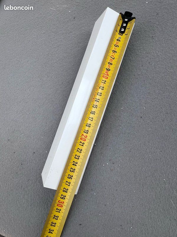 Lot de 10 Angles extérieur pour bandeau de rive blanc pvc longueur 280mm 50x50 (image 2)