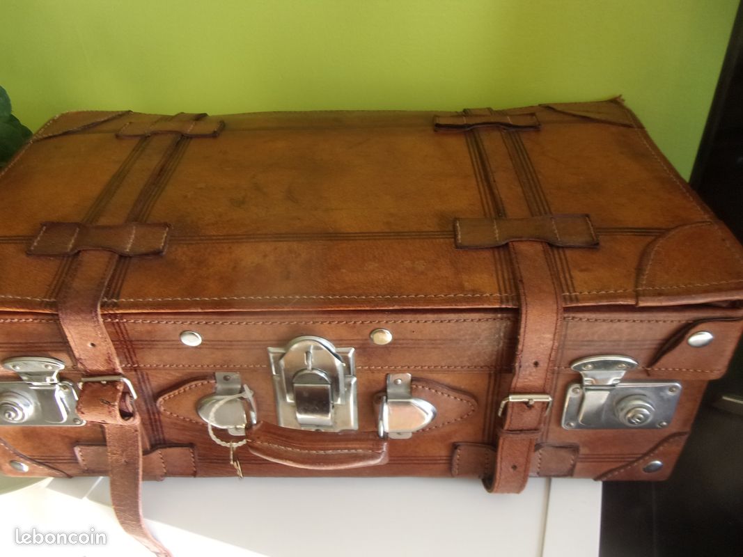 Valise vintage cuir (image 1)