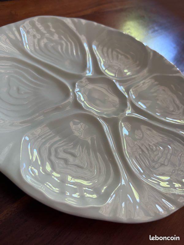 Assiettes à huître porcelaine de Limoges neuves (image 3)