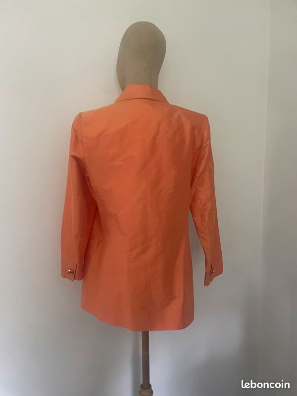 Jolie veste Haute couture par Hélène Grainville, en soie sauvage. T 38/40 (image 7)
