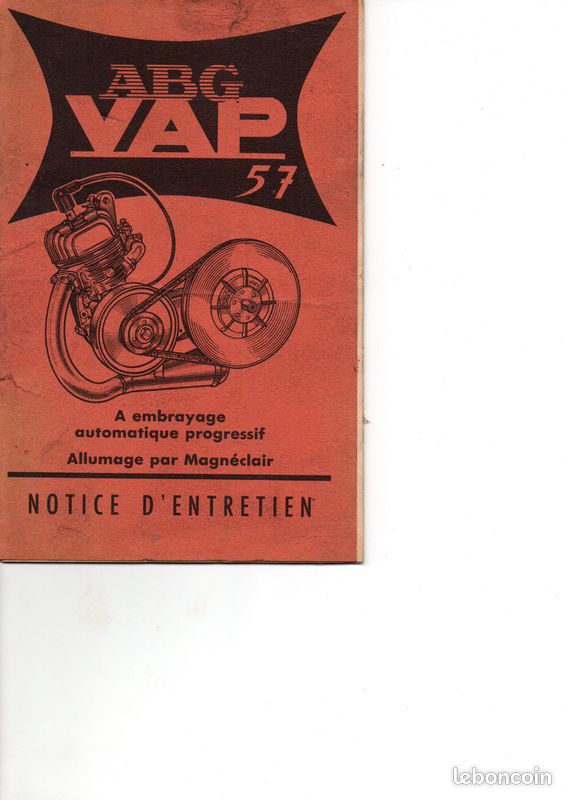 Notice d'entretien moteur vap 57