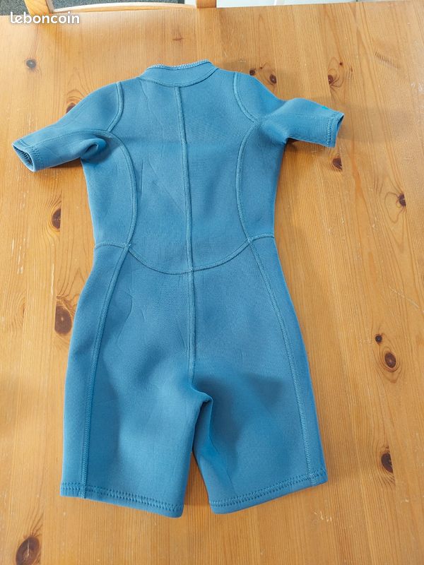 Combinaison néoprène shorty enfant Nabaiji - Bleu - 61 cm (image 7)