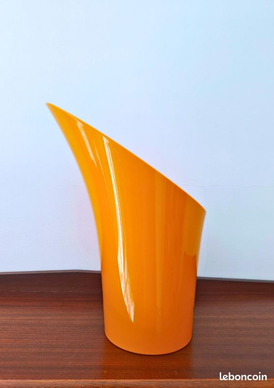Seau à Champagne Vintage Veuve Clicquot - Plastique Moulé Orange - Neuf