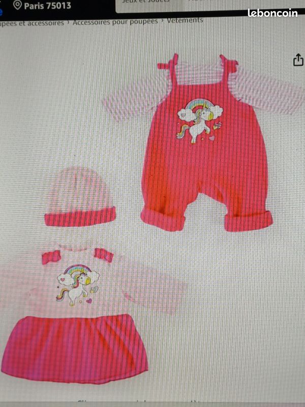 Lot de 6 vêtements de poupée pour poupées de 33 à 40,6 cm, robe pour poupées de 33 à 40,6 cm Lot de 6 vêtements de poupée pour poupées de 33 à 40,6 cm, robe pour poupées de 33 à 40,6 cm