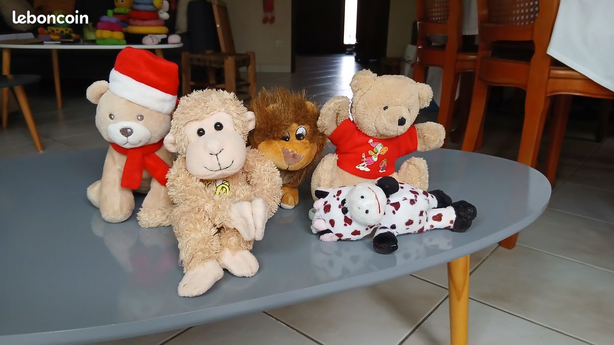 Lot de 5 peluches – 14, 16, 16, 17, 23 cm (image 4)