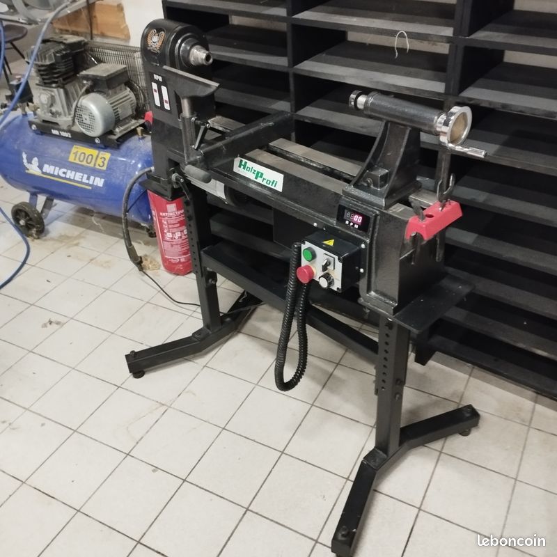 Tour à bois Holzprofi monophasé à variateur de fréquence MC1420VF + piètement (image 10)