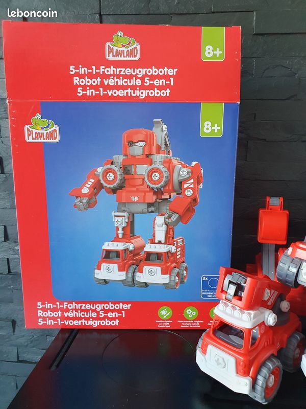 Jouet Enfant Robot Transformable en voiture de cou - Jeux