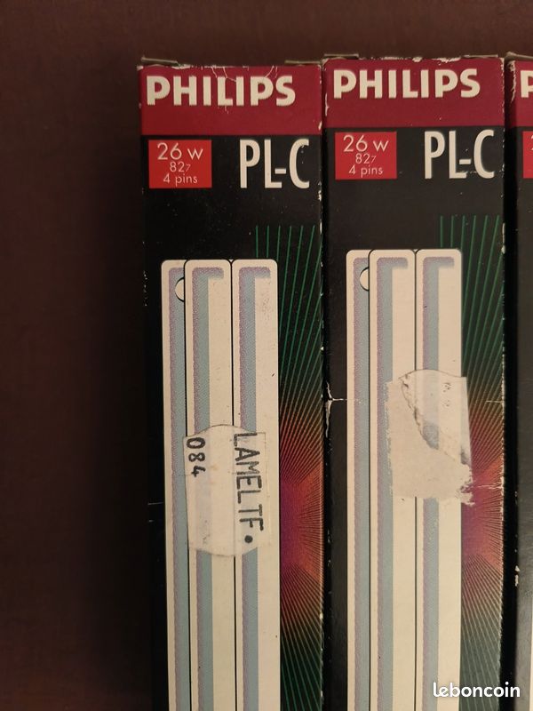Lot de 5 ampoules Philips PL-C 26W 4 broches (827 blanc chaud) (image 2)